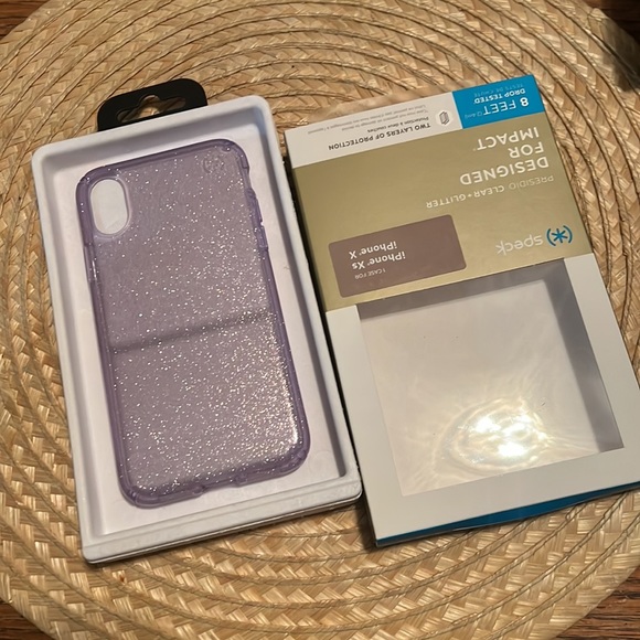 Speck Glitter Phone Case Cover iPhone Xs/X - Picture 3 of 5